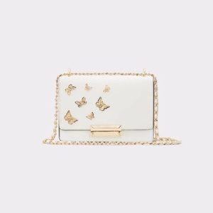White ALDO dalsby butterfly bag